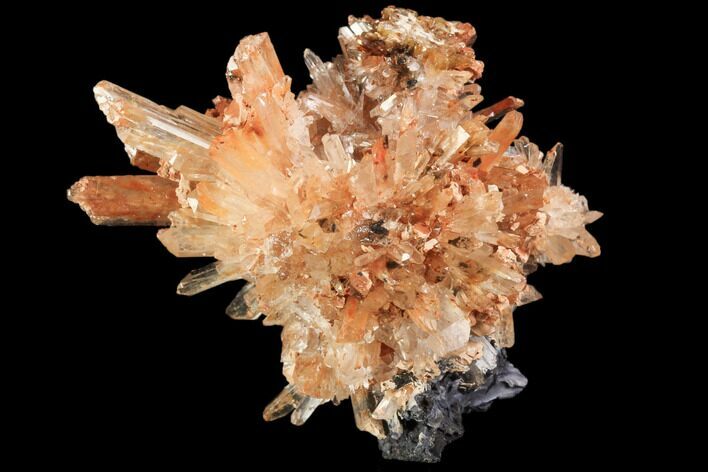 Orange Creedite Crystal Cluster - Durango, Mexico #84210